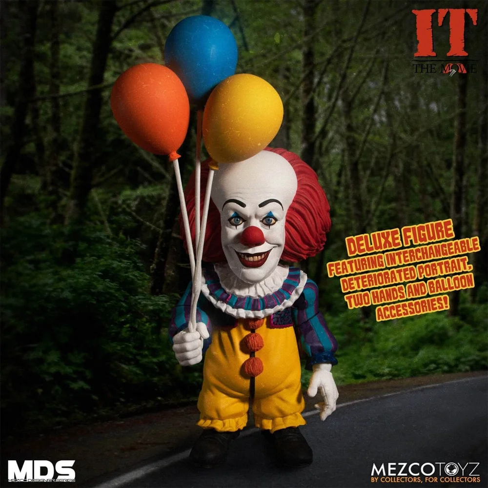 Mezco Stephen Kings « Il » est revenu, Ça Figurine articulée MDS Deluxe Pennywise 15 cm Image 1