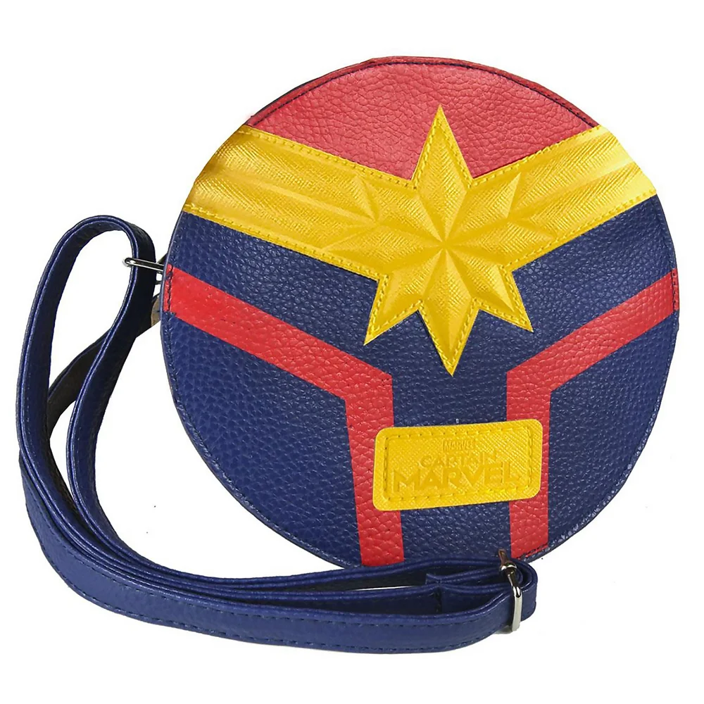 Sac à bandoulière en simili cuir Captain Marvel - Bleu Image 1