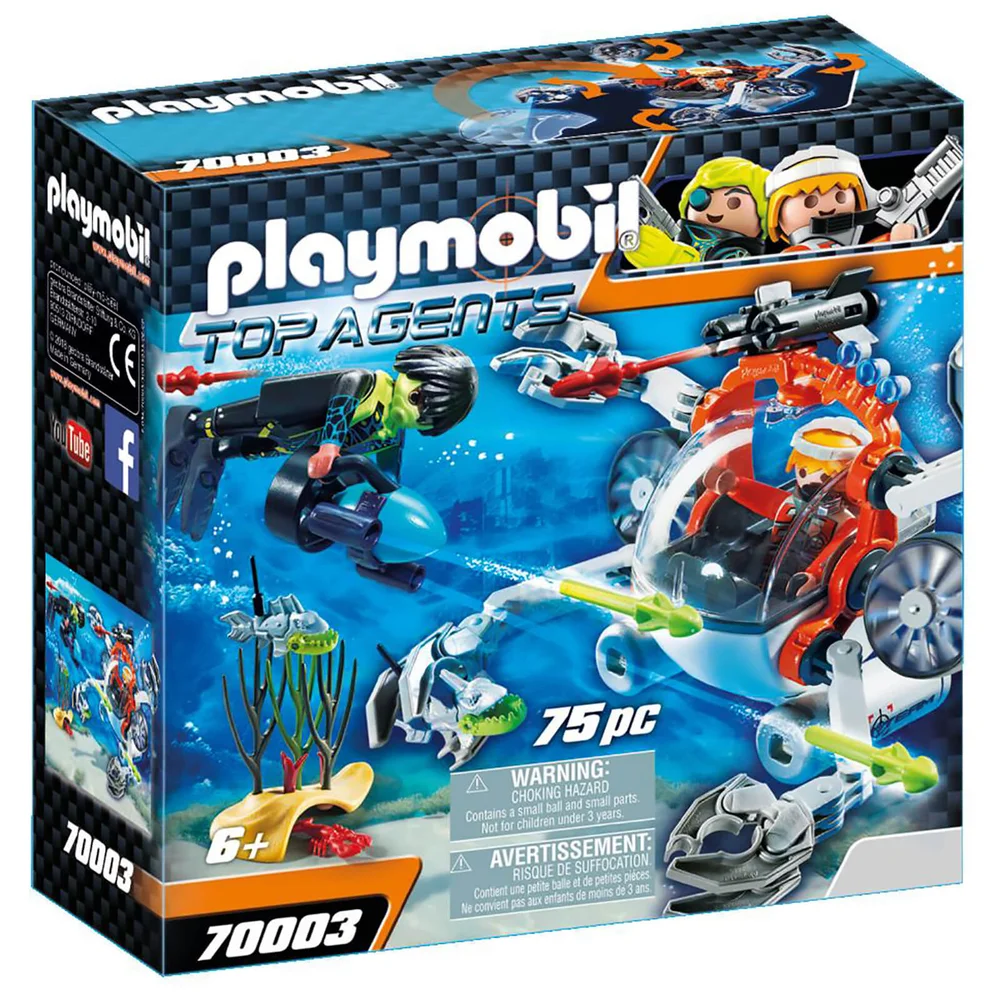 Playmobil Top Agents Robot Sous-Marin Spy Team (70003) Image 1