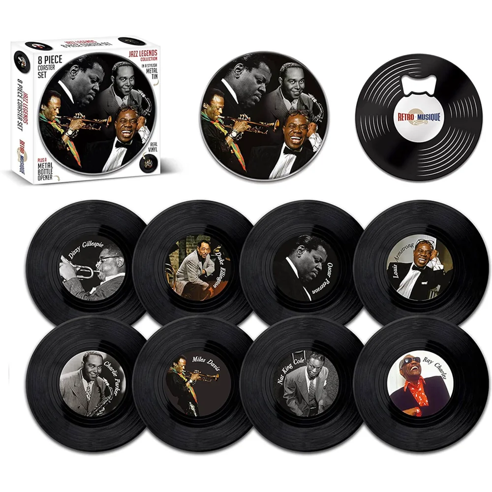 Ensemble de dessous de verre 8 pièces Jazz Legends Image 1