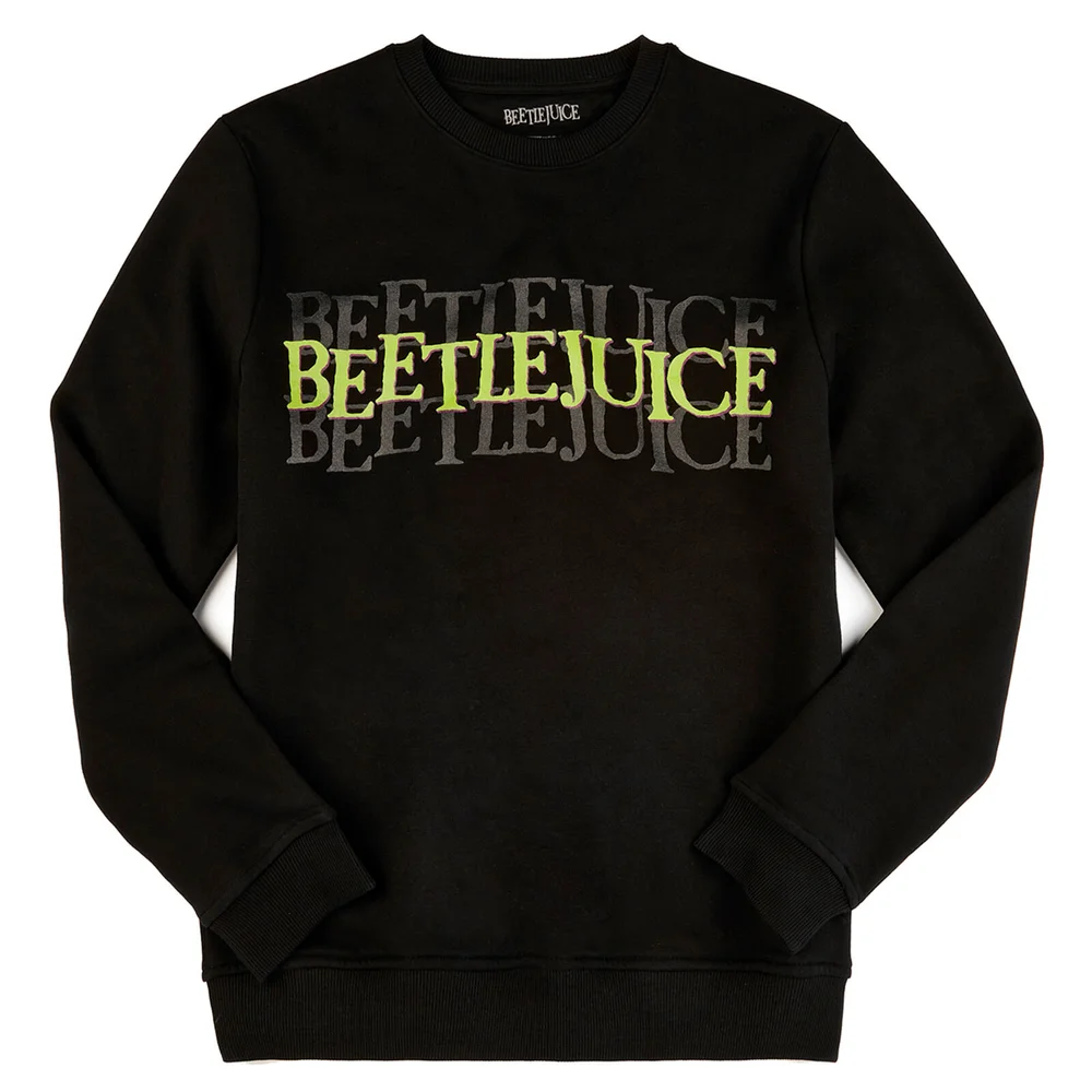 Beetlejuice Say It Three Times Sweatshirt - Black - S - Noir Image 1