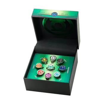 Ensemble de bagues en Édition limitée DC Comics Green Lantern Corps