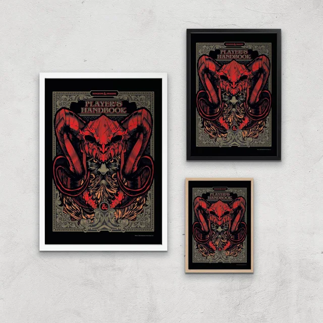 Donjons & Dragons Players Handbook Giclee Art Print