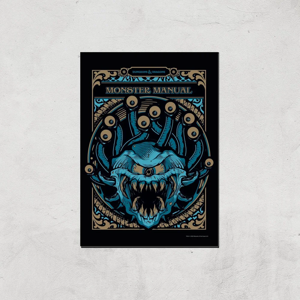 Donjons & Dragons Monster Manual Giclee Art Print - A4 - Print Only Image 1