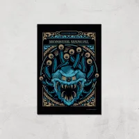 Donjons & Dragons Monster Manual Giclee Art Print
