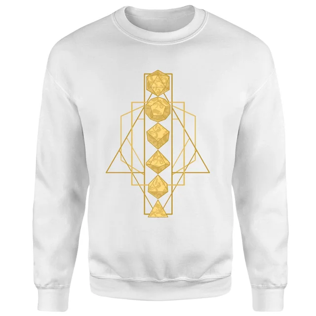 Donjons & Dragons Celestial Dice Sweatshirt - blanc