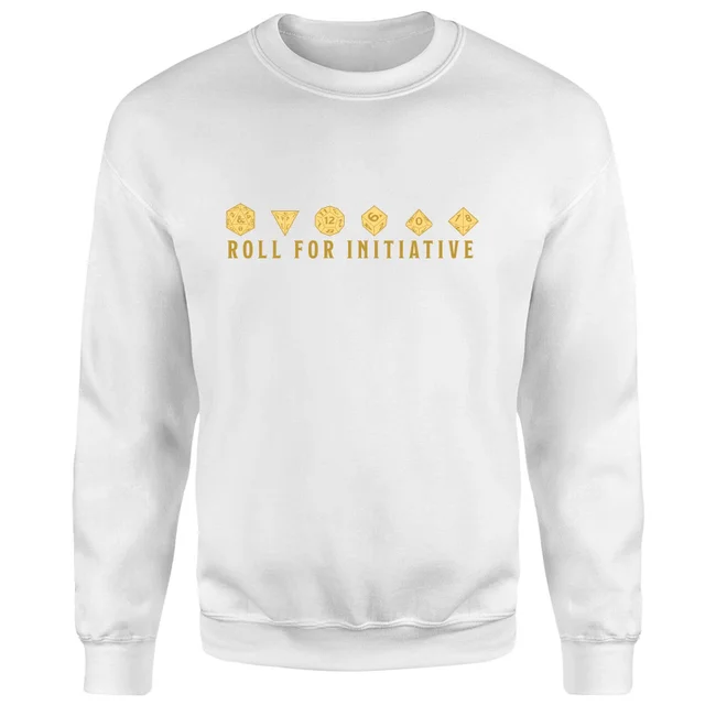 Donjons & Dragons Roll For Initiative Sweatshirt - blanc