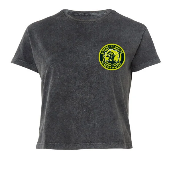 Donjons & Dragons Smiling DM femme Cropped t-shirt - noir délavé - XS Image 1