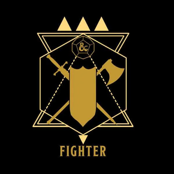 Donjons & Dragons Fighter homme t-shirt - noir