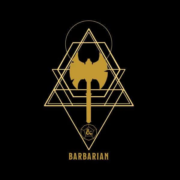 Donjons & Dragons Barbarian homme t-shirt - noir