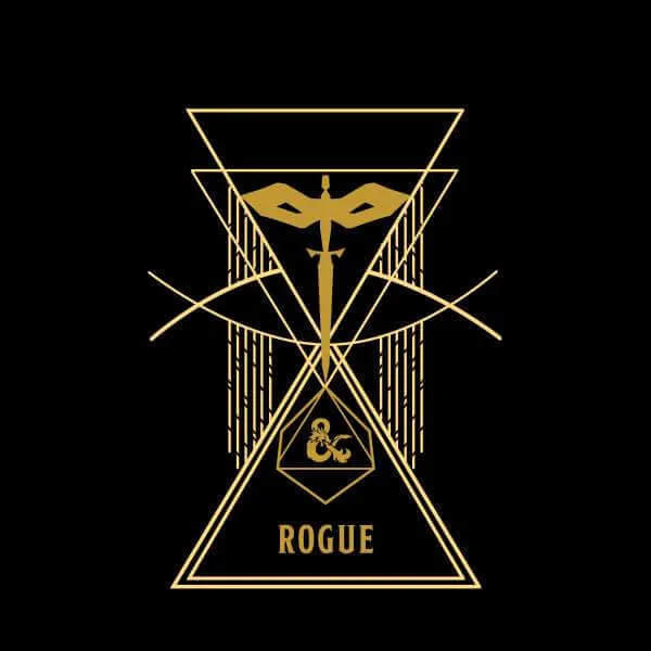 Donjons & Dragons Rogue homme t-shirt - noir