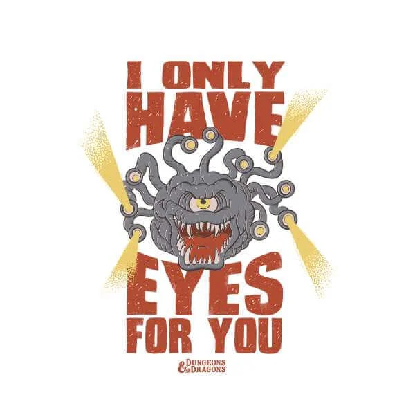 Donjons & Dragons D&D Cartoon Beholder unisexe t-shirt - blanc