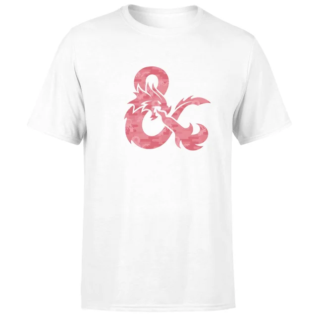 Donjons & Dragons Ampersand rose homme t-shirt - blanc