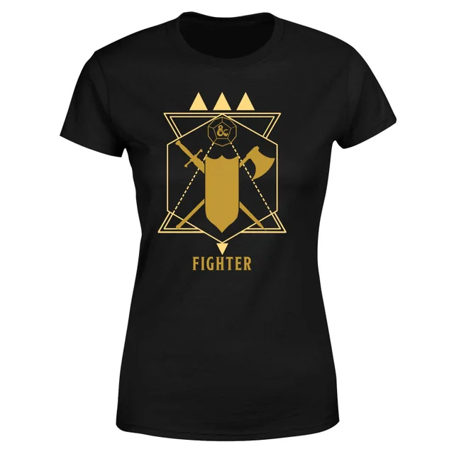 Donjons & Dragons Fighter femme t-shirt - noir