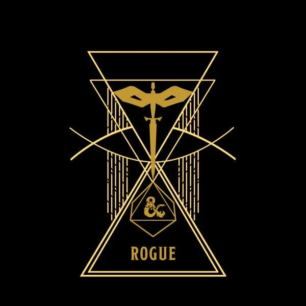 Donjons & Dragons Rogue femme t-shirt - noir