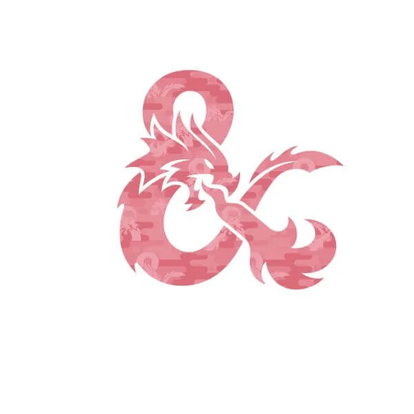 Donjons & Dragons Ampersand rose femme t-shirt - blanc