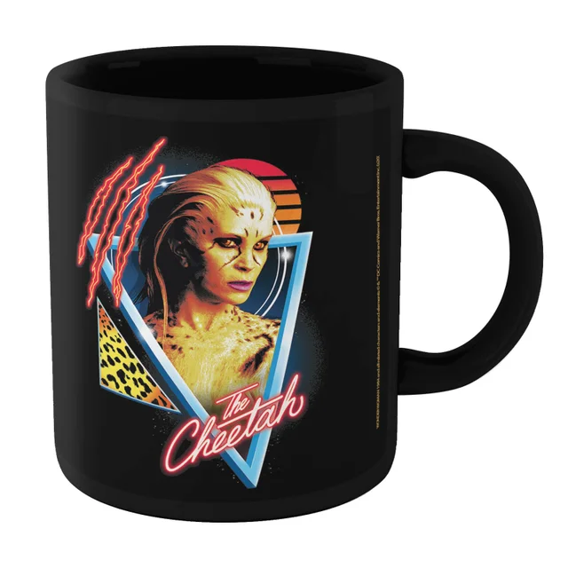 Wonder Woman & The Cheetah Tasse - Noir