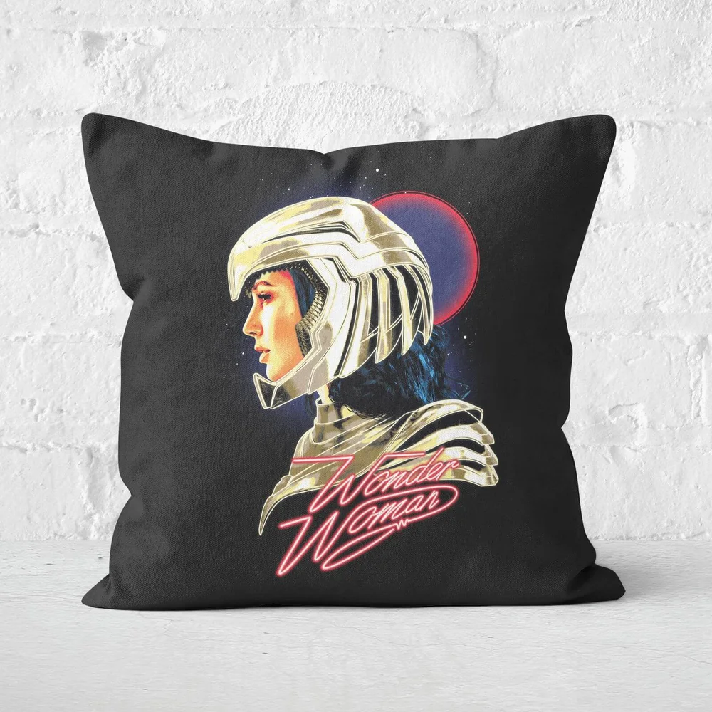 Wonder Woman Retro Neon Coussin - 40x40cm - Soft Touch Image 1
