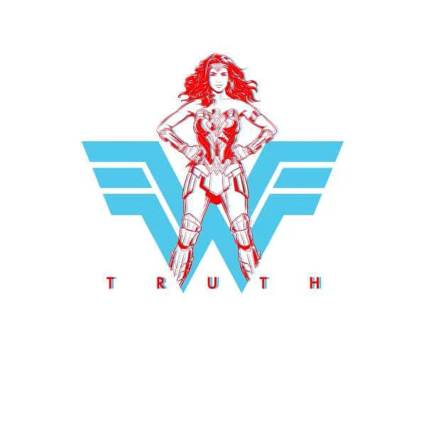Wonder Woman Truth Unisexe Ringer T-Shirt - Blanc