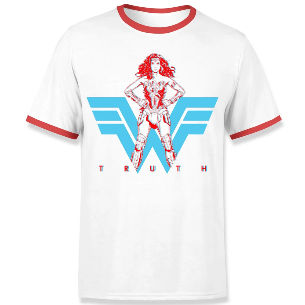 Wonder Woman Truth Unisexe Ringer T-Shirt - Blanc - S Image 1