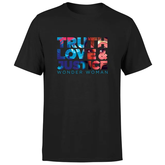 Wonder Woman Truth, Love And Justice Homme T-Shirt - Noir