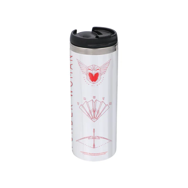 Wonder Woman Of Power Stainless Steel Thermo Mug de Voyage - Metallic Finish