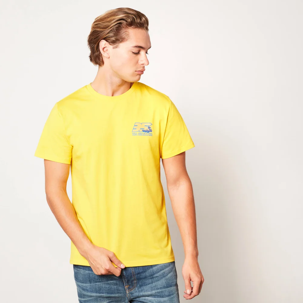 Retour vers le Futur 35 Hill Valley Front Unisexe T-Shirt - Jaune - S Image 1
