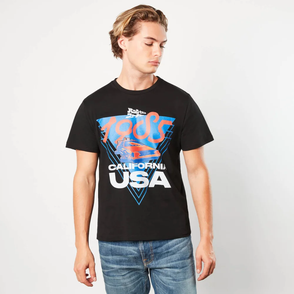 Retour vers le Futur 1985 California USA Car Unisexe T-Shirt - Noir - S Image 1