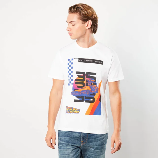Retour vers le Futur Powered Car Unisexe T-Shirt - Blanc