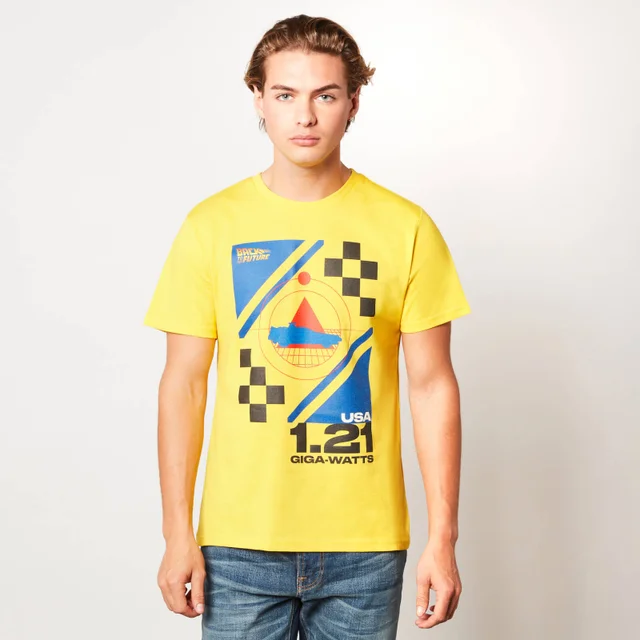 Retour vers le Futur 1.21 Giga-watts Unisexe T-Shirt - Jaune
