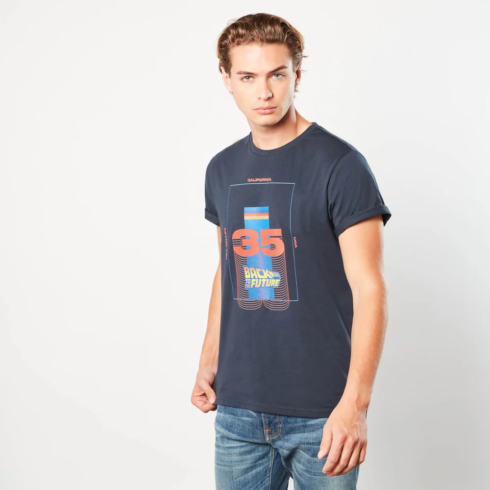 Retour vers le Futur Thirty Five Unisexe T-Shirt - Bleu Marine - S Image 1