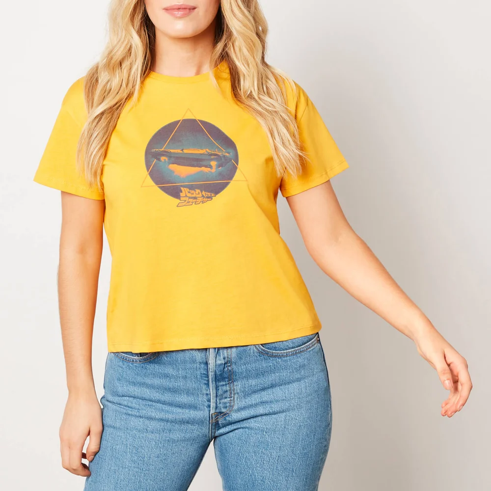 Retour vers le Futur Kanji Triangle Cropped T-Shirt - Mustard - XS Image 1