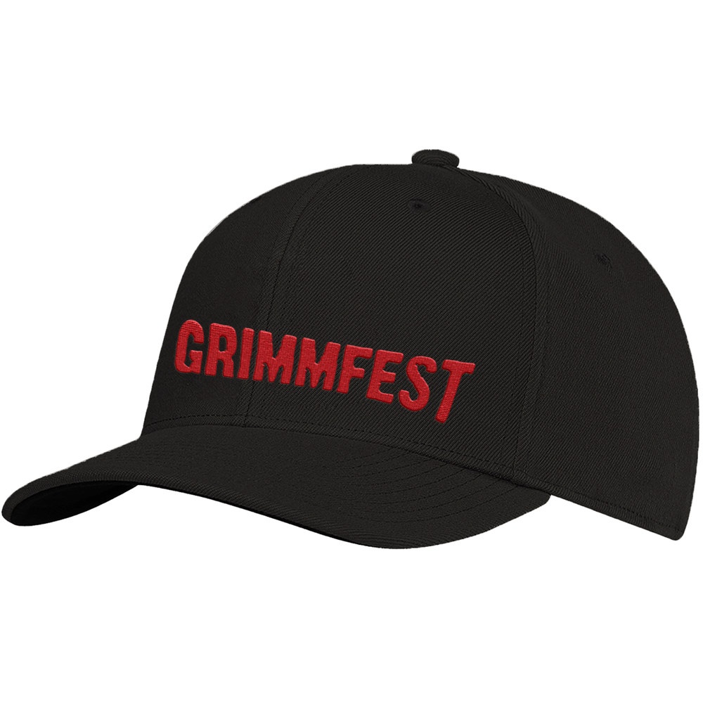 Grimmfest Font Logo Embroidered Cap Image 1