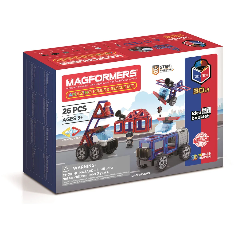 Magformers Amazing Set Police et Secours 26 Pièces Image 1