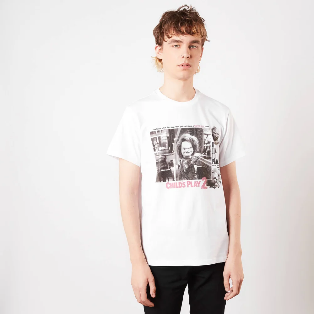 Chucky Childs Play 2 Unisexe Unisexe Grande Taille T-Shirt - Blanc - S Image 1