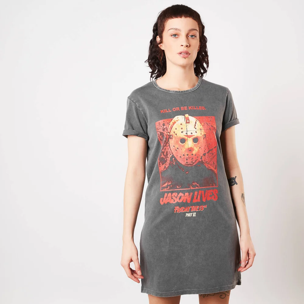Friday the 13th Jason Lives Femme T-Shirt Dress - Navy Délavé - XS Image 1