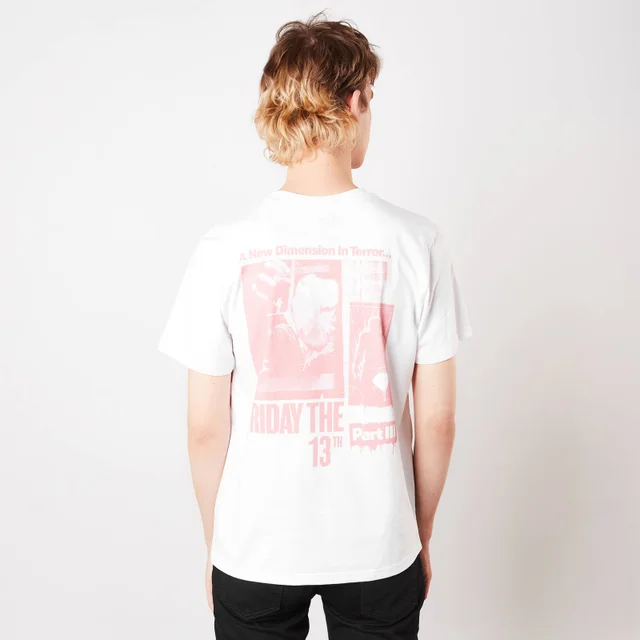 Friday the 13th A New Dimension In Terror Unisexe Grande Taille T-Shirt - Blanc