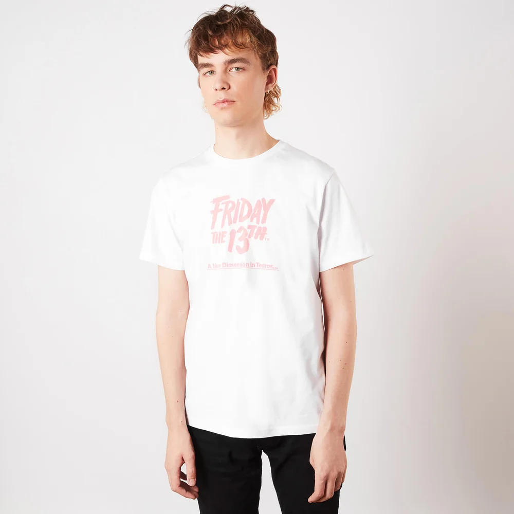 Friday the 13th A New Dimension In Terror Unisexe Grande Taille T-Shirt - Blanc - S Image 1