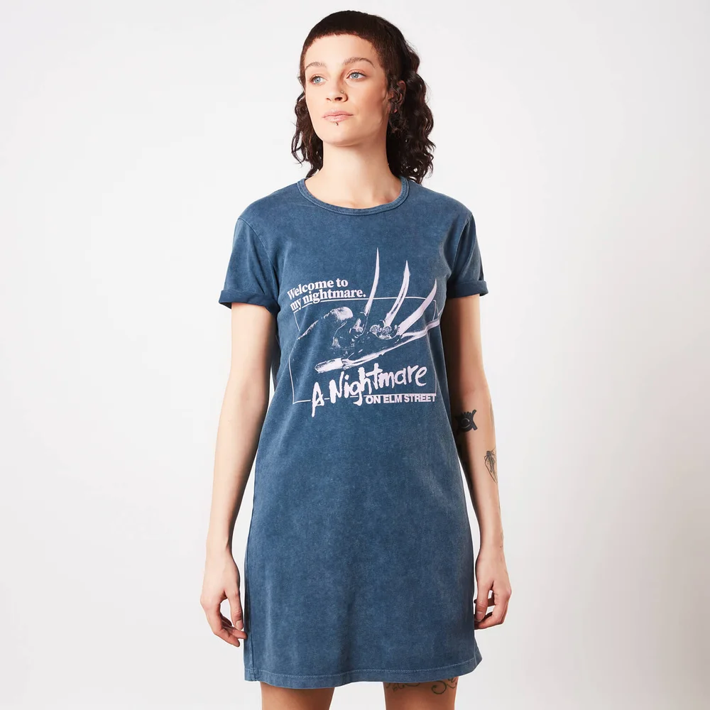 A Nightmare On Elm Street Welcome To My Nightmare Femme T-Shirt Dress - - XS Image 1