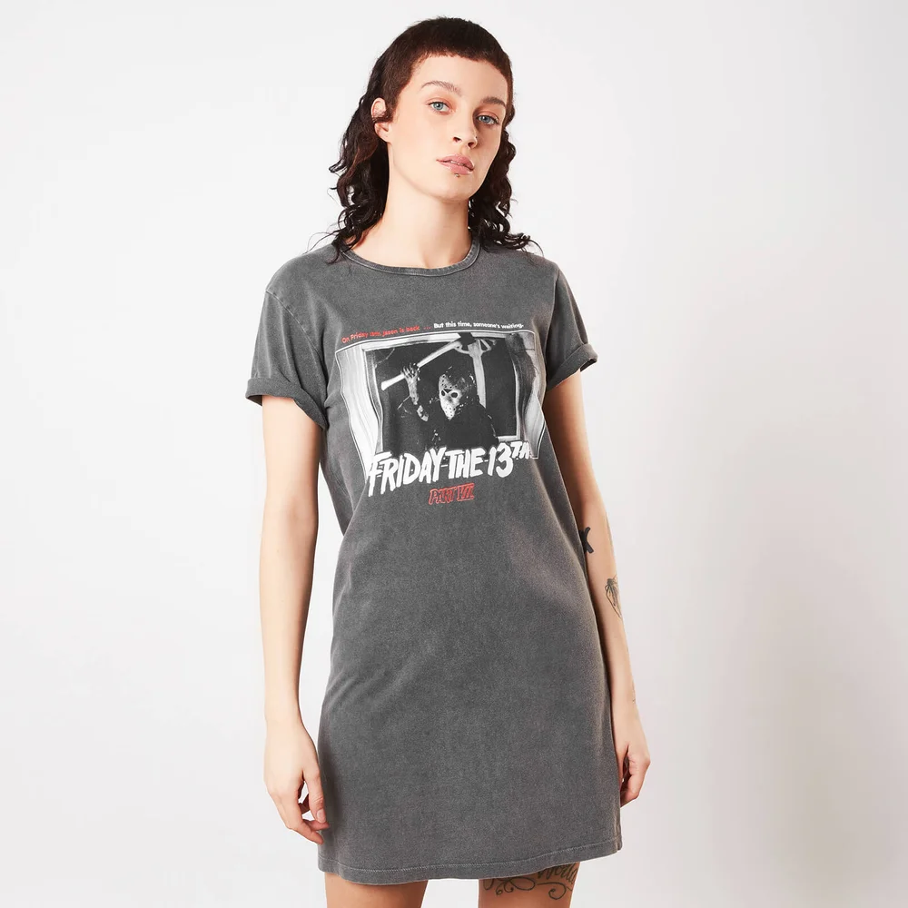 Friday the 13th New Blood Femme T-Shirt Dress - Noir Délavé - M Image 1