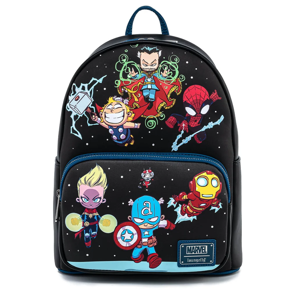 Loungefly Marvel Mini Sac à Dos Skottie Young Chibi Group Image 1