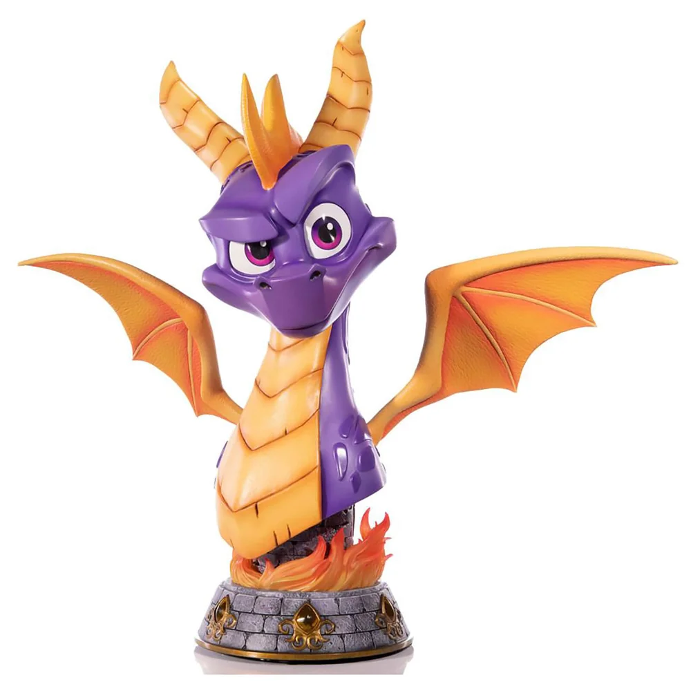 First 4 Figurines Spyro the Dragon Buste taille réelle 70 cm Image 1