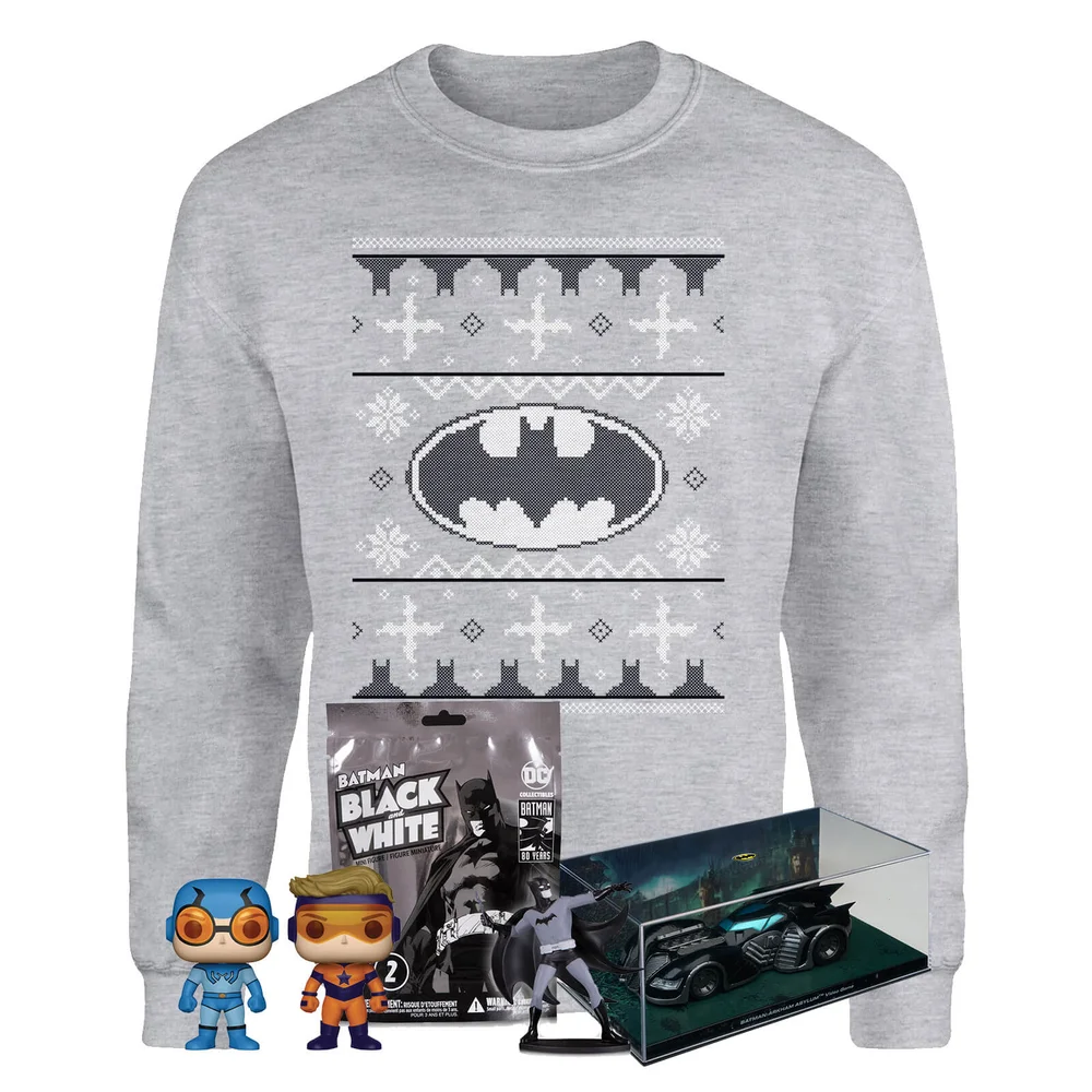 Méga Lot DC Comics Officiel Spéciale Noël - Sweat et 3 surprises - S Image 1