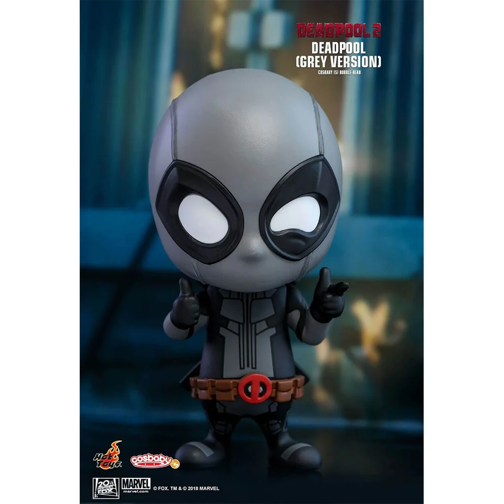 Hot Toys Cosbaby Marvel Deadpool 2 - Figurine Deadpool (Version grise) Image 1