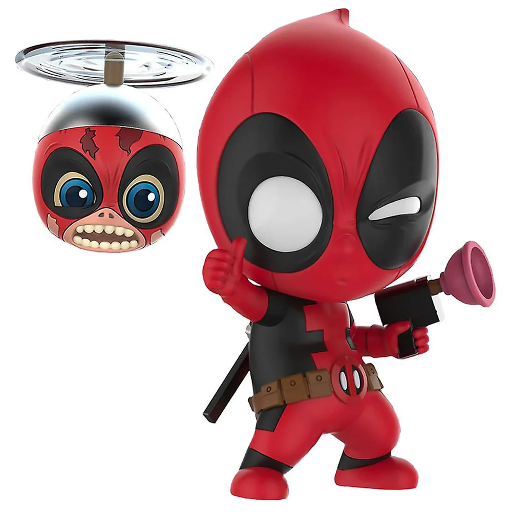 Hot Toys Cosbaby Marvel Comics - Figurine Deadpool & Headpool (Set de 2) Image 1
