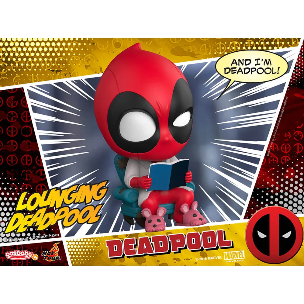Hot Toys Cosbaby Marvel Comics - Figurine Deadpool (Version Farniente) Image 1