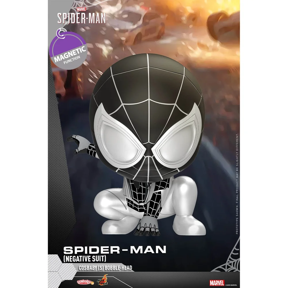 Hot Toys Cosbaby Marvel's Spider-Man PS4 - Figurine Spider-Man (Costume Negative) Image 1