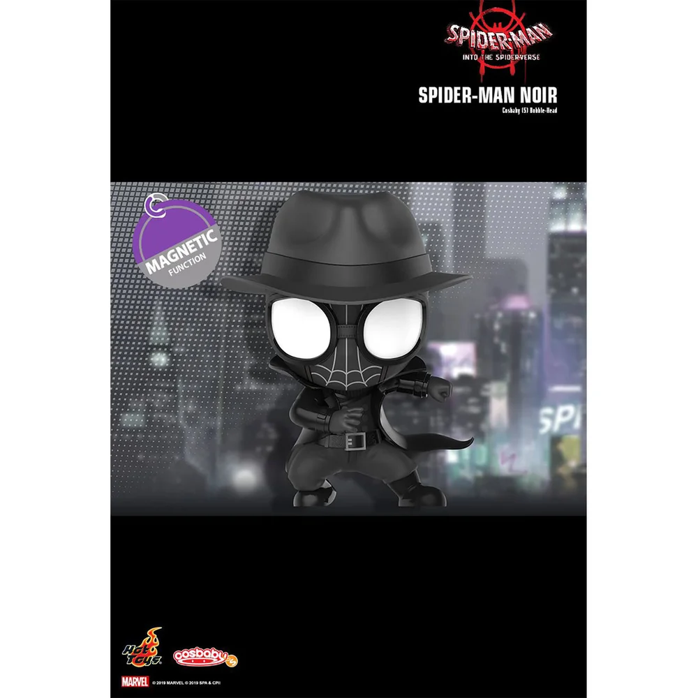 Hot Toys Cosbaby Marvel Spider-Man: New Generation - Figurine Spider-Man Noir Image 1
