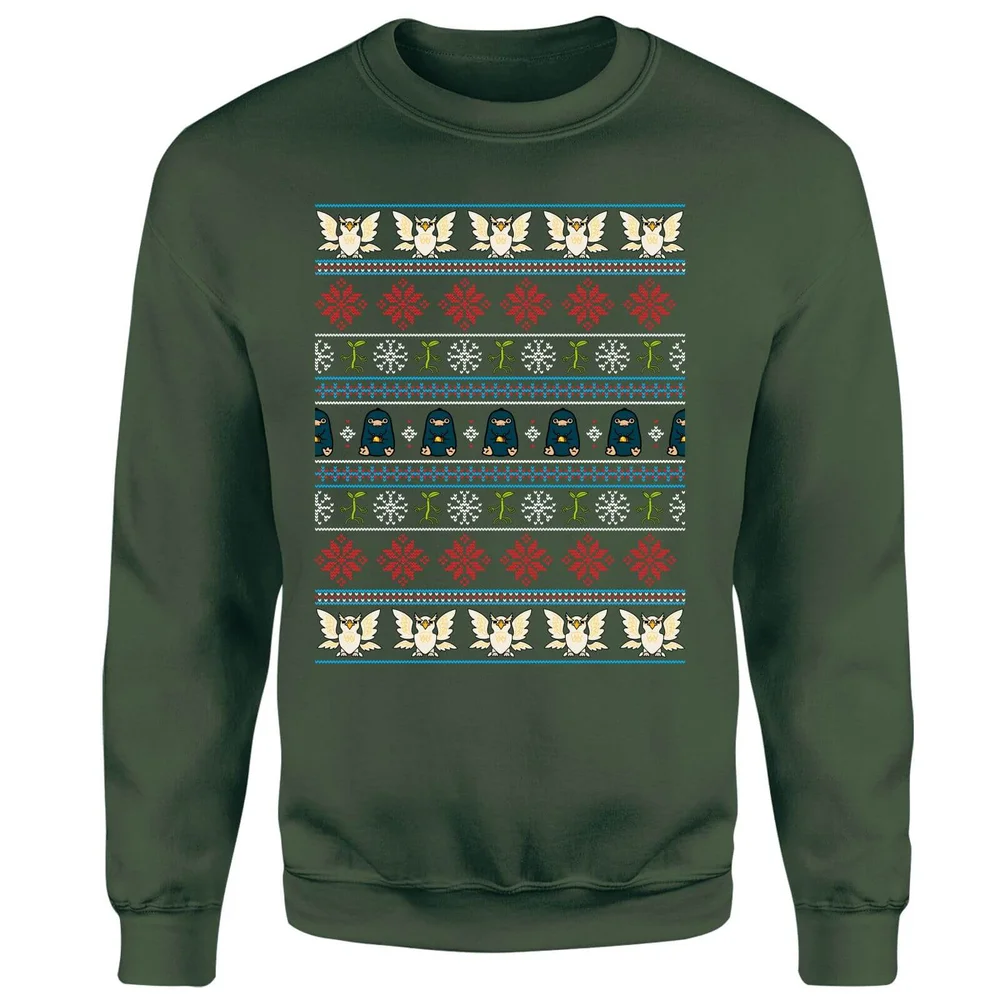 Fantastic Beasts Sweatshirt - Forest Green - S - Vert Forêt Image 1