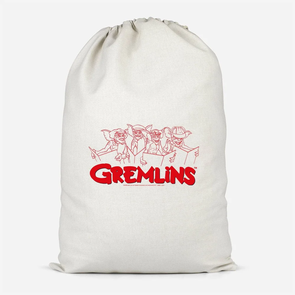 Gremlins Christmas Carolling Cotton Storage Bag - Petit Image 1
